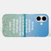 Wees sterk en moedig mooi Christelijk strand Case-Mate iPhone Case (Achterkant (horizontaal))
