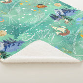 Wees sterk en moedig - naadloze patroonafdruk sherpa deken (3/4)