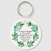 Wees sterk en moedig sleutelhanger (Voorkant)