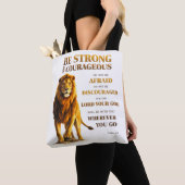 Wees sterk en moedig tote bag (Dichtbij)