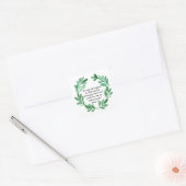 Wees sterk en moedig vierkante sticker (Envelop)