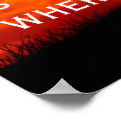 Wees sterk en moedig. Wees niet bang Poster (Hoek)