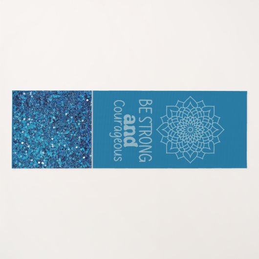 Wees sterk en moedig yoga mat (Voorkant (horizontaal))