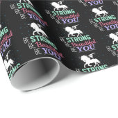 Wees sterk en mooi - Gymnastiek Eenhoorn Cadeaupapier (Rol Hoek)