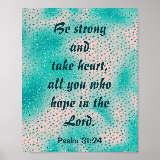 Wees sterk en neem het hart poster (Voorkant)