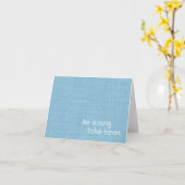 Wees sterk en neem je hart kaart (Gele Bloem)