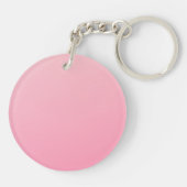 Wees sterk en vecht tegen roze borstkanker Quote Sleutelhanger (Achterkant)