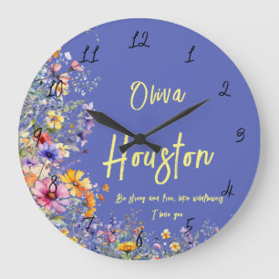 Wees sterk en vrij, net als wilde bloemen wilde grote klok