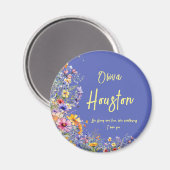 Wees sterk en vrij, net als wilde bloemen | wilde  magneet (Voorkant / Achterkant)