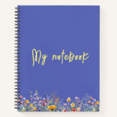 Wees sterk en vrij, net als wilde bloemen | wilde  notitieboek (Voorkant)