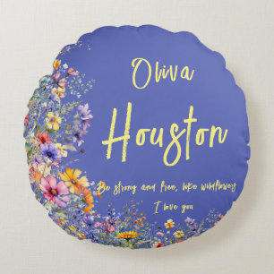 Wees sterk en vrij, net als wilde bloemen wilde rond kussen