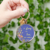 Wees sterk en vrij, net als wilde bloemen | wilde  sleutelhanger (Hand)