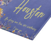 Wees sterk en vrij, net als wilde bloemen | wilde  snijplank (Hoek)