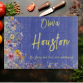 Wees sterk en vrij, net als wilde bloemen | wilde  snijplank