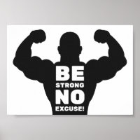 Wees sterk, geen excuus | Bodybuilder Gym Motivati