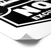 Wees sterk, geen excuus | Motivatie spiering Poster (Hoek)