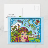 Wees sterk_Geloof in jezelf_ Briefkaart (Voorkant / Achterkant)