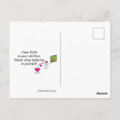Wees sterk_Geloof in jezelf_ Briefkaart (Achterkant)