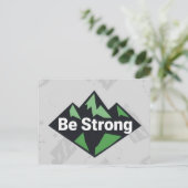 Wees Sterk Geometrisch Feestdagenkaart (Staand voorkant)