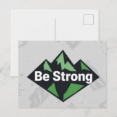 Wees Sterk Geometrisch Feestdagenkaart (Voorkant / Achterkant)