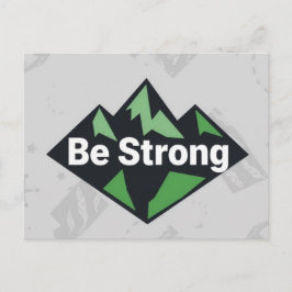 Wees Sterk Geometrisch Feestdagenkaart