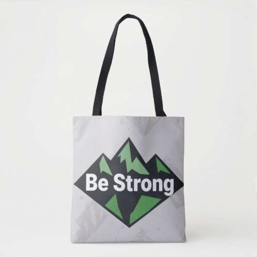 Wees Sterk Geometrisch Tote Bag (Voorkant)