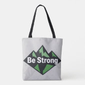 Wees Sterk Geometrisch Tote Bag (Achterkant)