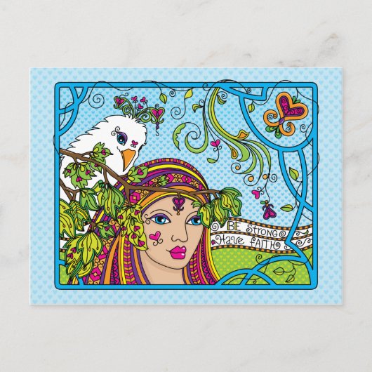 Wees sterk_have Faith_ Briefkaart (Voorkant)