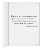 Wees sterk in de Heere: bemoedigend Wenskaart (Binnen (Rechts))