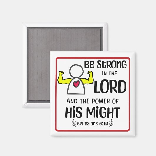 Wees sterk in de Lord Magnet (Voorkant / Achterkant)