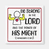 Wees sterk in de Lord Magnet (Voorkant)