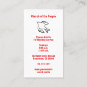 Wees sterk Inspirerend Bijbelcitaatkerk uitnodigen Visitekaartje (Achterkant)