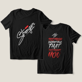 Wees sterk inspirerend zwart motivatie quote Tri-Blend shirt