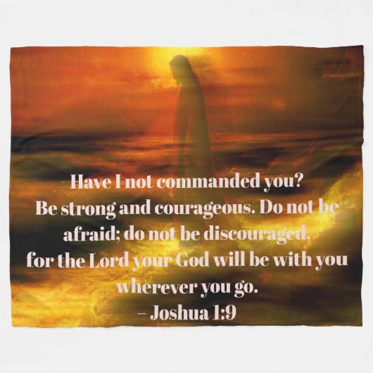 WEES STERK Jozua: 1.9 #2 Fleece Deken (Voorkant (Horizontaal))