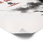 Wees Sterk, Kalm & Fierce Draak Perfect Poster (Hoek)