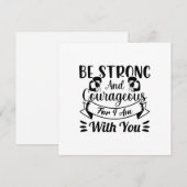 Wees sterk & moedig empowerment van vrouwen feestdagenkaart (Voorkant / Achterkant)