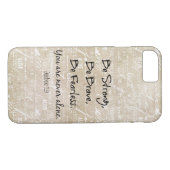 Wees sterk, moedig en onbevreesd citaat w / Bijbel Case-Mate iPhone Case (Achterkant (Horizontaal))