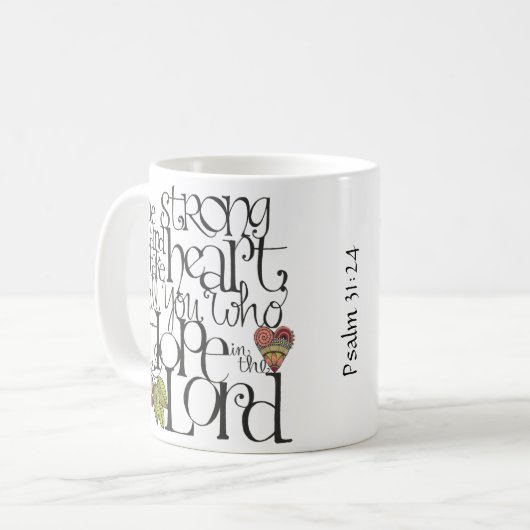 Wees sterk - Mok (Voorkant links)