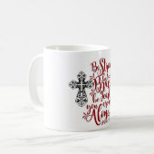 Wees sterk mok (Voorkant links)