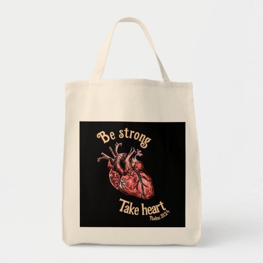 Wees sterk, neem hartsvrouwen tote bag (Voorkant)