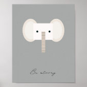Wees sterk, olifant kinder bevestiging neutrale pr poster (Voorkant)