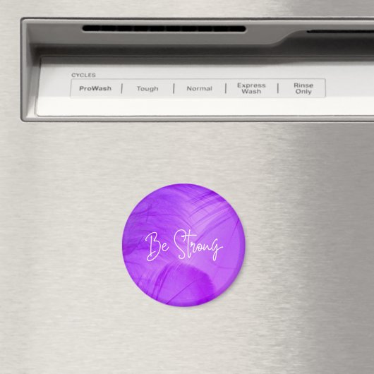 Wees sterk paarse friemmagneet magneet (Insitu (Vaatwasser))