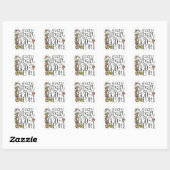 Wees sterk - vierkante Sticker (Vel)