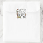 Wees sterk - vierkante Sticker (Tas)