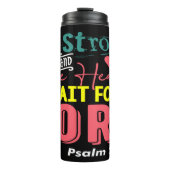 Wees sterk: wacht op de Heer Thermosbeker (Voorkant)