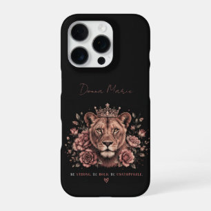 Wees Sterk Wees Dapper Wees Onstuitbaar Zwarte Lee iPhone 16 Pro Hoesje