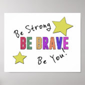 Wees sterk, wees moedig, of je nu Poster bent. (Voorkant)