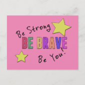 Wees sterk, wees moedig, wees Briefkaart (Voorkant)