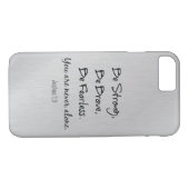 Wees sterk, wees moedig, wees onbevreesd Christeli Case-Mate iPhone Case (Achterkant (Horizontaal))