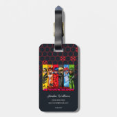 Wees sterk, wees moedig, wees wonderbaarlijk bagagelabel (Achterkant verticaal)